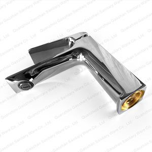 Sang Trọng Hiện Đại Khách Sạn Thiết Bị Vệ Sinh Sản Phẩm Phòng Tắm Hợp Kim Kẽm Sàn Gắn Lạnh Nước Nóng <span class=keywords><strong>Tap</strong></span> Van Gốm Cho Rửa Lưu Vực - Product Image 4