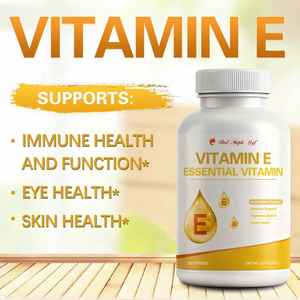 Gélules de vitamine <span class=keywords><strong>E</strong></span> + vitamine C - Mélange multivitaminé pour les antioxydants et la santé de la peau, complément en vrac certifié GMP - Product Image 1