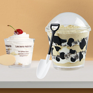 Cuchara desechable pequeña de 9cm MOQ 500 piezas, pala de embalaje individual, Mousse creativa, magdalenas, postres, pastelería, pala, cucharas de helado - Product Image 6