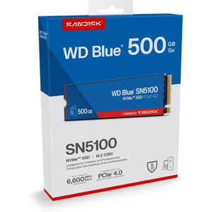 Unidad de Estado Sólido Interna Azul SN5100 NVMe <span class=keywords><strong>SSD</strong></span> WDS500G5B0E M.2 2280 PCIe X4 - Product Image 2