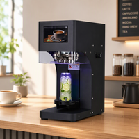 Machine de scellage de canettes non rotative pour les salons de thé à bulles, scelleuse de canettes PET avec écran tactile de 7 pouces