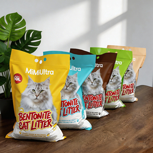 Litière pour chat en bentonite en gros d'usine OEM, faible teneur en poussière, forte absorption, litière pour animaux de compagnie - Product Image 3