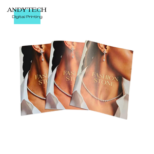 Brochures de produits personnalisées A4/A5, piqûre à cheval, impression numérique, LOGO, papier d'art accessible, pour bijoux, meubles, salons professionnels - Product Image 1