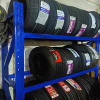 Étagère de stockage pour roues en acier pour entrepôt, présentoir de pneus, conception multi-niveaux réglable avec finition thermolaquée