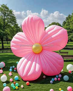 Promosi iklan bunga cahaya besar tiup dibuat sesuai pesanan untuk dekorasi - Product Image 3