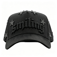 Gorras de Béisbol de Diseñador de Alta Calidad con Visera Ancha Gorra Barbas B Chrome Oro 24k con Pedrería Gorra Ajustada Bordada