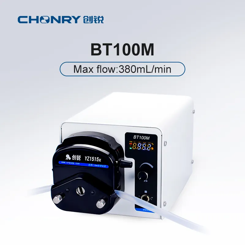 BT100M/YZ1515x ปรับความเร็วพื้นฐาน220V Ac เคมี2ช่องห้องปฏิบัติการจ่ายปั๊ม Peristaltic