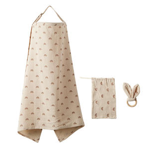 Couverture <span class=keywords><strong>d</strong></span>'<span class=keywords><strong>allaitement</strong></span> en mousseline Couverture <span class=keywords><strong>d</strong></span>'<span class=keywords><strong>allaitement</strong></span> pour bébé Respirant 100% Coton <span class=keywords><strong>Tablier</strong></span> multi-usage <span class=keywords><strong>avec</strong></span> <span class=keywords><strong>cerceau</strong></span> pour mère Couverture <span class=keywords><strong>d</strong></span>'<span class=keywords><strong>allaitement</strong></span> - Product Image 4