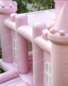 Castillo inflable Pink Bounce House para bodas, fiestas de cumpleaños, reuniones familiares, eventos - Product Image 4