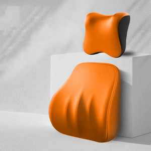 Nouvel ensemble universel de coussin et d'appui-tête en mousse à mémoire de forme pour siège de voiture 2026 avec support lombaire rafraîchissant pour le dos et le cou - Product Image 6