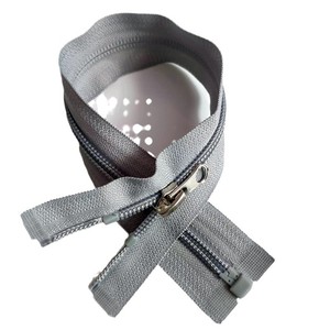 Fermeture éclair en nylon à glissière libre pour vêtements, manteaux, avec curseur autobloquant, doublure en coton, design uniforme scolaire, fermeture éclair longue DIY - Product Image 4