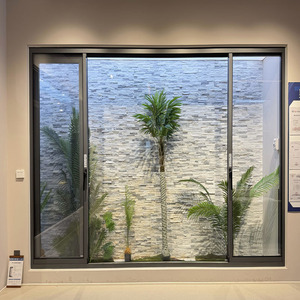 Fenêtre coulissante panoramique en aluminium, insonorisée, pour villa, verrière, avec quincaillerie allemande antivol pour extérieur d'hôtel, vente en gros - Product Image 3