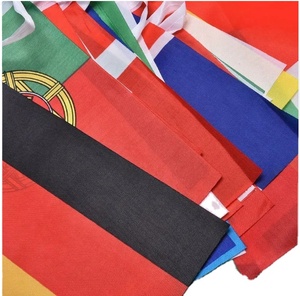 Drapeau sportif rectangulaire double face en polyester réglable avec impression numérique pour décorations nationales et suspendu par cordon - Product Image 4