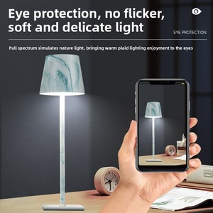 Nouvelle <span class=keywords><strong>lampe</strong></span> de table de chevet à commande tactile alimentée par batterie de style chinois pour chambre à coucher, extérieur et restaurant - Product Image 3