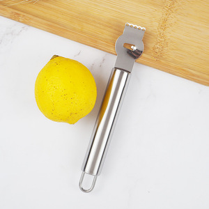 Pelador de limones de acero inoxidable, rallador de naranjas y pomelos, herramienta de cocina manual para cítricos - Product Image 3