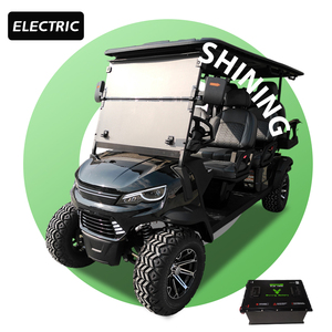 รถกอล์ฟหรูหรา 6 ที่นั่ง ระบบไฟฟ้า 72V AC ระบบกันสะเทือนอิสระ ได้รับการรับรองมาตรฐาน CE DOT ผลิตภัณฑ์ของเราให้ความจุสูงสุด 3 คน - Product Image 1