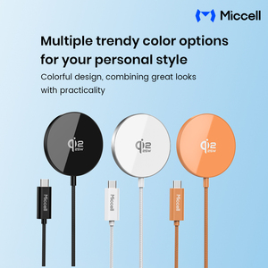 Miccell – Chargeur sans fil magnétique 3-en-1 25W à prix avantageux avec câbles <span class=keywords><strong>de</strong></span> données <span class=keywords><strong>de</strong></span> 1,2 m pour téléphone, montre et écouteurs - Product Image 5