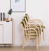 Chaise de salle à manger moderne et polyvalente en bois massif Mobilier de maison pour appartement Salon Villa Restaurant Table à manger en bois Ensemble de chaises