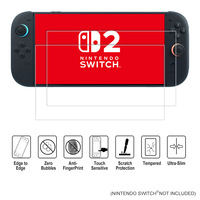 Film de protection d'écran haute HD pour Nintendo pour Switch 2 accessoire de Console de jeu en verre trempé à bord incurvé en aluminium