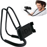 Support Mobile Paresseux Rotation à 360 Degrés, Support de Téléphone Flexible à Col de Cygne pour Téléphone Portable