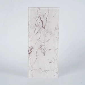 Mur-rideau en <span class=keywords><strong>verre</strong></span> <span class=keywords><strong>trempé</strong></span> <span class=keywords><strong>effet</strong></span> <span class=keywords><strong>marbre</strong></span> personnalisable, choix du designer, pour entrée, escalier, salle à manger, style industriel moderne - Product Image 2