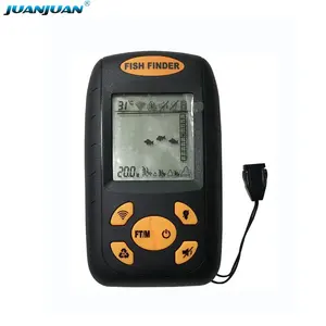 Detector de peces portátil inalámbrico, con pantalla LCD, transductor, Sonar de la suerte, alarma, localizador de peces, ecosonda