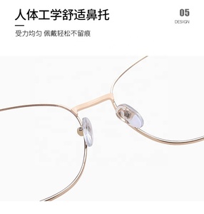 Occhiali da vista Qsky montatura occhiali da ragazza candy metal cat eye montatura occhiali anti luce blu per lenti miopia - Product Image 4