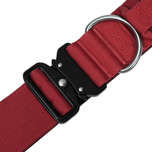 Premium Nylon Tactical <b>Dog</b> <b>Collar</b> And Leash Set Adjustable With D Ring Padded Liner Support <b>Custom</b> For Outdoor <b>Dog</b> Training - Product Image 2