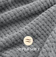 Grand enveloppement en tissu microfibre épais avec bande élastique serviette à séchage rapide pour les cheveux serviette de bain élargie pour les mains