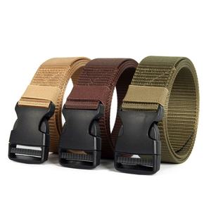 Ceinture en tissu multifonctionnelle pour hommes et femmes, ceinture de pantalon en toile et nylon spéciale pour l'extérieur, polyvalente, en fer et plastique - Product Image 6