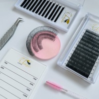 Extensions de cils classiques collées à chaud de haute qualité prêtes à être expédiées J B C D M L