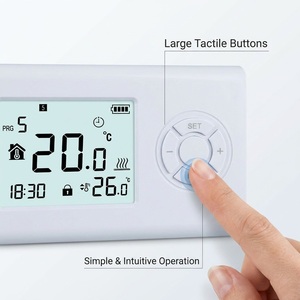 <span class=keywords><strong>Thermostat</strong></span> programmable hebdomadaire <span class=keywords><strong>filaire</strong></span> moderne pour chaudière à <span class=keywords><strong>gaz</strong></span> avec contact sec pour le contrôle du chauffage de cuisine, hôtel, sous-sol - Product Image 3