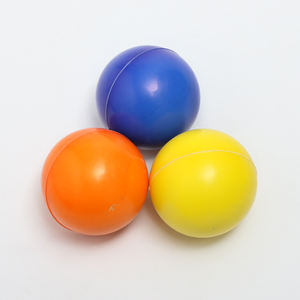 Pelota antiestrés de espuma de Color sólido de <span class=keywords><strong>6</strong></span>,3 cm personalizada, regalo promocional de PU, juego de pelotas de juguete de descompresión suave - Product Image 5