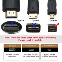 4K 90 °   Abgewinkeltes Micro-HDMI-Verlängerungskabel, HDMI 1.4 Koaxial-PVC-Adapterkabel, Stecker-zu-Buchse-Verbinder für Computer, Kamera, DV, MP4