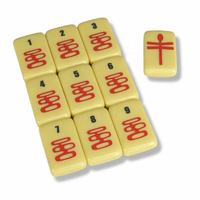 Ubin Tahan Gores dan Awet untuk Acara Sosial Set Mahjong Amerika Kustom