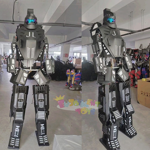 Disfraces de robot al por mayor, ropa de robot mecánico con luz LED, disfraz de actuación de dibujos animados de personaje de <span class=keywords><strong>película</strong></span> de Anime para adultos - Product Image 5