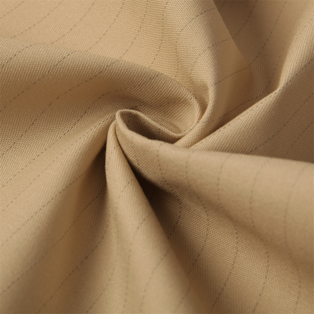 Anti-static Dust-proof Functional Polyester Clothing Fabric with T/C Ply-yarn Drill 1.0 Stripe