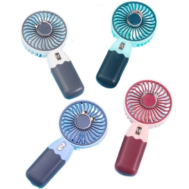 Summer Outdoor Toy Cute Portable Fan Small Rechargeable Fan Toys Promotional Gifts Pocket Size Handheld Fan Battery Rechargeable