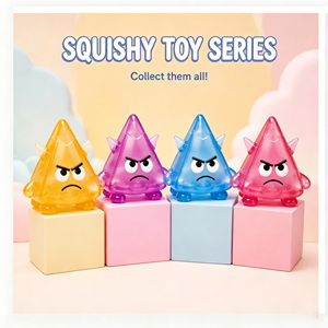 Wholesale Triangle <b>Squishy</b> Toy Transparent Sensory Stress Relief Squeeze Toy for Boys & Girls Toy Stores OEM ODM - Product Image 6