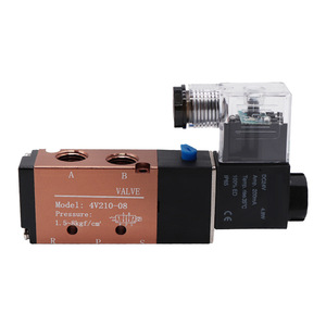 Válvula Solenoide de Dos Posiciones y Cinco Vías 4V410-15, AC220V DC24V, Válvula Direccional Neumática de 1/2 Pulgada con Rosca Externa para Gas - Product Image 2