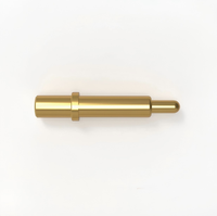 Charging Pogo Pin Spring Probe Connector 10mm Overall Length Black Environmental Protection Material for Smart Wearable Devices