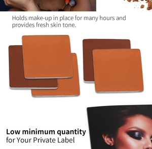 Nhỏ gọn không thấm nước 14 màu sắc tối da đầy đủ bảo hiểm khoáng matte mặt trang điểm nhãn hiệu riêng ép tạo nên bột nền tảng - Product Image 4