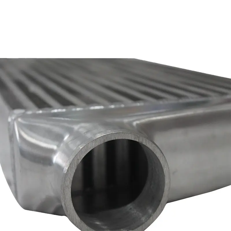 Jsy0847 intercooler, 450*230*65mm prata e polido de alumínio, universal, para o sistema de resfriamento do motor