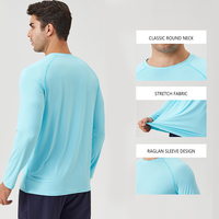Camiseta de Manga Larga con Protección Solar UPF 50+ de Secado Rápido y Cierre de Cremallera para Hombre, para Pesca y Actividades al Aire Libre en Verano