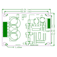 ITO avant inverse Hall-moins 500W 12-36V dissipateur de chaleur triphasé moteur BLDC petit contrôleur PCBA ESC carte pilote