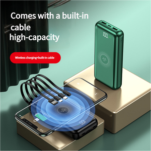 Vente en gros banque d'alimentation de charge sans fil Super mince portable 20000mah compagnon de téléphone portable intelligent sortie 10W entrée Micro USB - Product Image 5