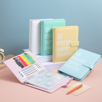 Ringbuch Budgetplaner Agenda Bargeld-Aufbewahrung Zählbuch Kindergeschenk Personalisiertes A6 PU-Leder Ringbuch