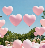Ballons en latex en forme de cœur rose pastel de 10 pouces, 20 pièces, décoration romantique pour la Saint-Valentin, Pâques, la remise des diplômes, les mariages, les propositions de mariage