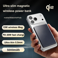 Baterías Semisólidas Ultra Delgadas de 5.5mm y 5000mah, Bancos de Energía Magnéticos