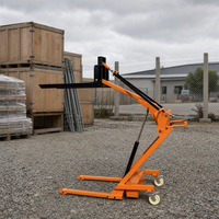 Nouveau chariot élévateur électrique portable avec flèche articulée, idéal pour une utilisation dans les espaces restreints